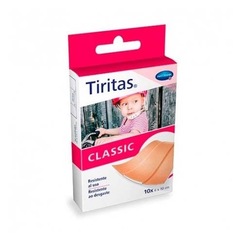 Tiritas classic - aposito adhesivo (10 unidades 10 cm x 6 cm continuas)