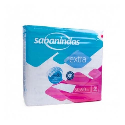 Sabanindas prot-cama 60x 90cm 20 u